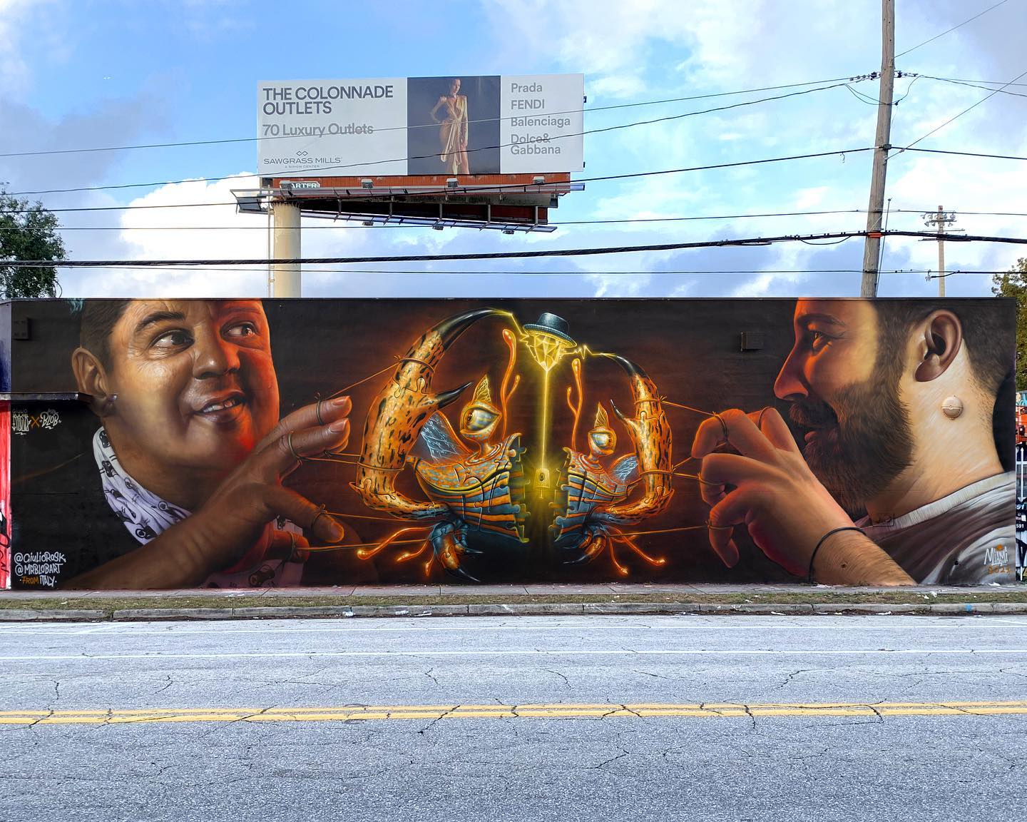 Serradifalco. Al Wynwood di Miami nuovo murale dell’artista Giulio “Rosk” Gebbia