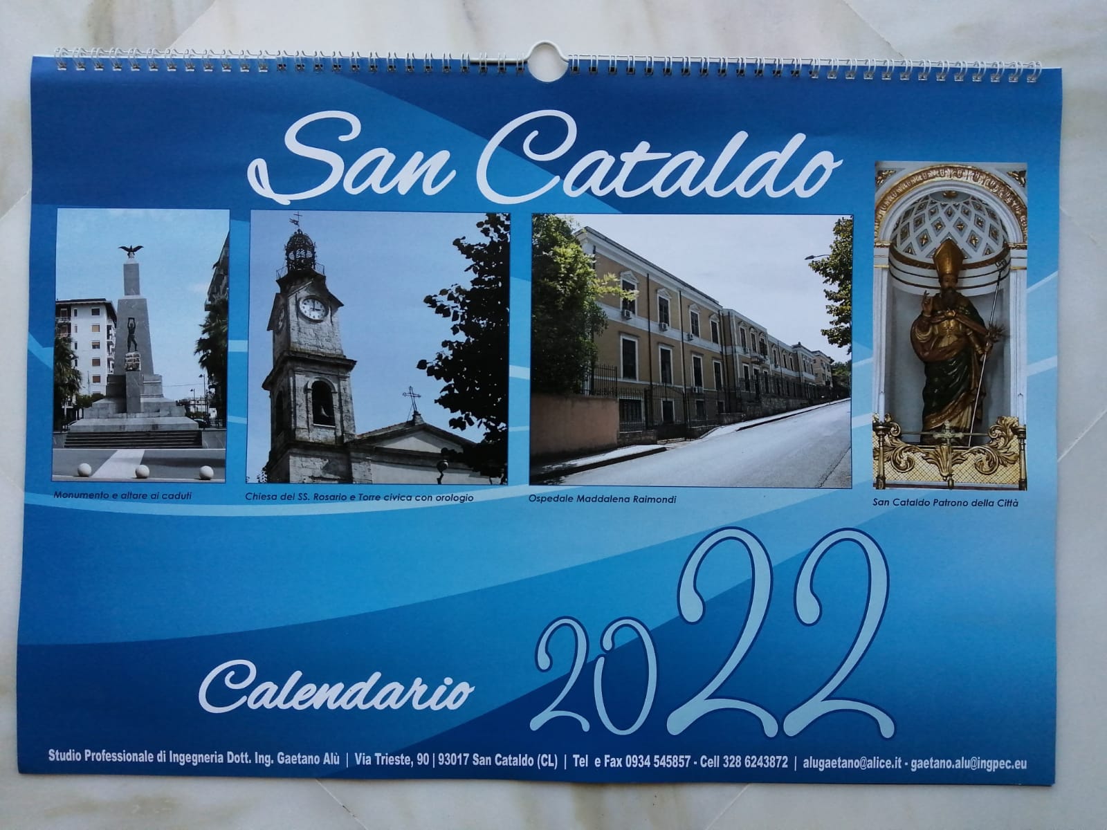 Tante belle immagini nel  nuovo calendario 2022 del Rotary Club di San Cataldo realizzato da Gaetano Alù