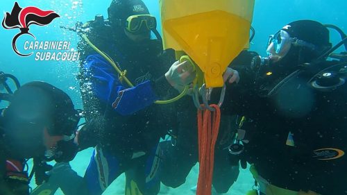 Carabinieri del Nucleo Subacquei hanno collaborato a progetto di archeologia subacquea, il primo a livello mondiale, per non vedenti