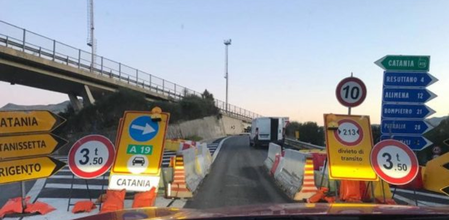 Caltanissetta, lavori tra A19 e SS640: chiusure al traffico tra il 4 e l’8 aprile