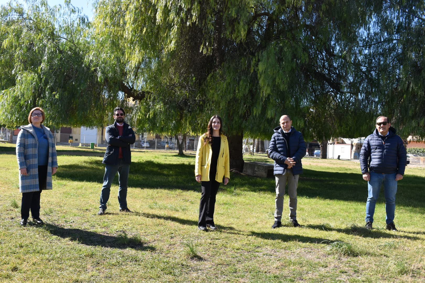 Sommatino. In corso i lavori di manutenzione del parco urbano “Falcone – Borsellino”