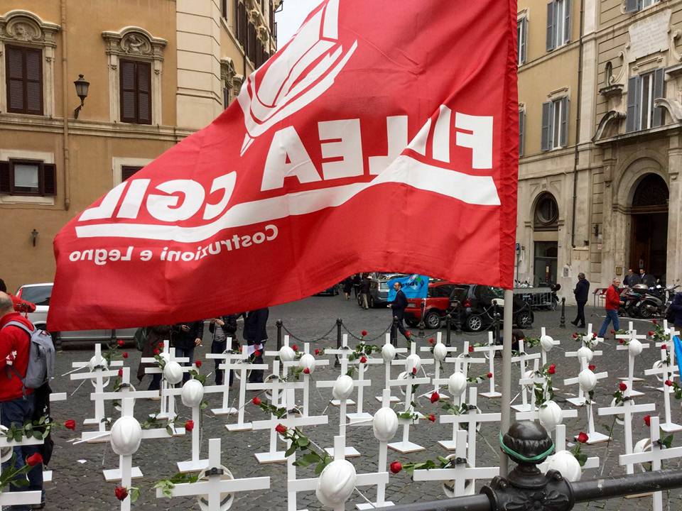 Caltanissetta, FILLEA CGIL: “Basta morti bianche, la prevenzione è il vaccino del lavoratore”