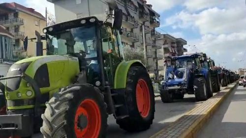 Caltanissetta, Coldiretti con trattori e animali scende in piazza contro il Caro Bollette