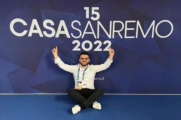 Il pizzaiolo Giuseppe Schembri con le sue pizze porta la Sicilia e Delia al Festival di Sanremo