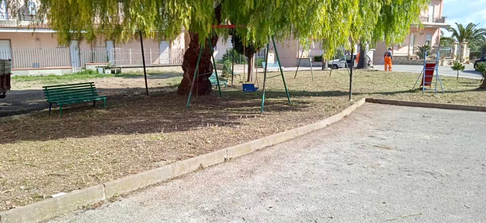 Sommatino. Proseguono i lavori di pulizia delle aree verdi