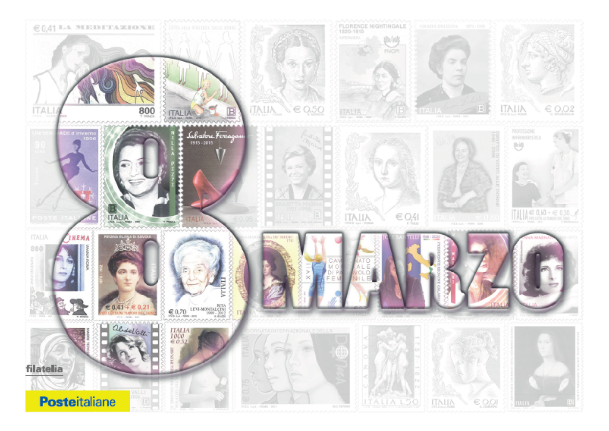 Poste Italiane celebra la Festa della Donna con una cartolina filatelica e un annullo speciale