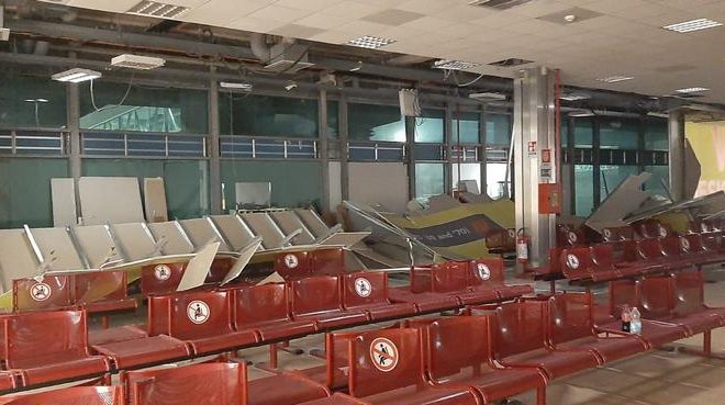 Sicilia, Palermo: si ribalta parete cantiere aeroporto, nessun ferito