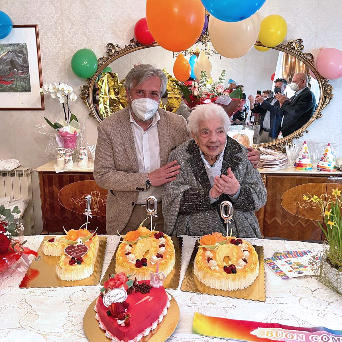 Caltanissetta. La signora Concetta ha spento 100 candeline. L’augurio del sindaco Gambino a nome della Città