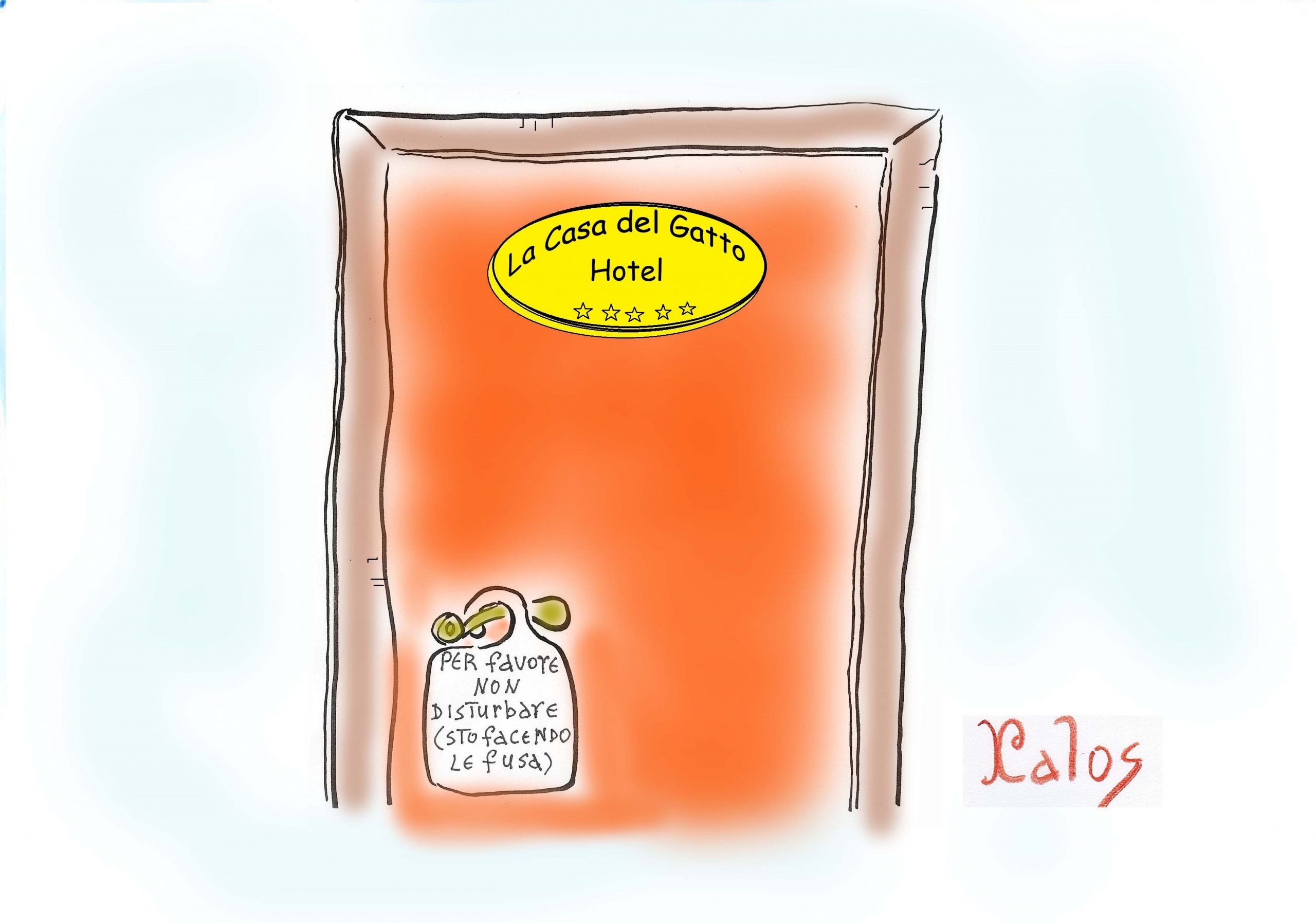 “Servizio” in camera per un hotel speciale.