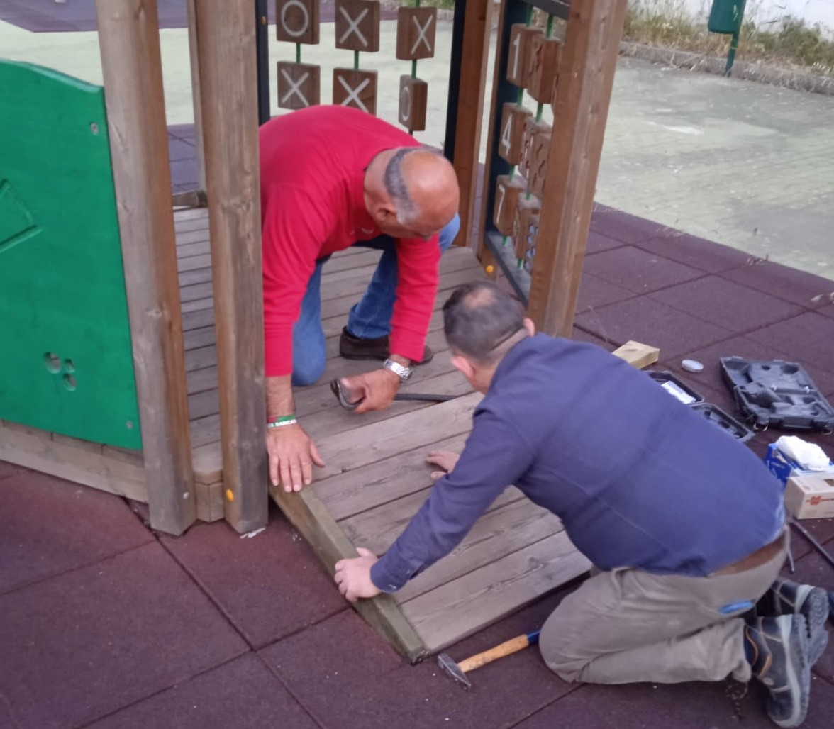 San Cataldo. Comitato Don Bosco: “Ripristinate le rampe della casetta del Parco giochi danneggiate in precedenza”