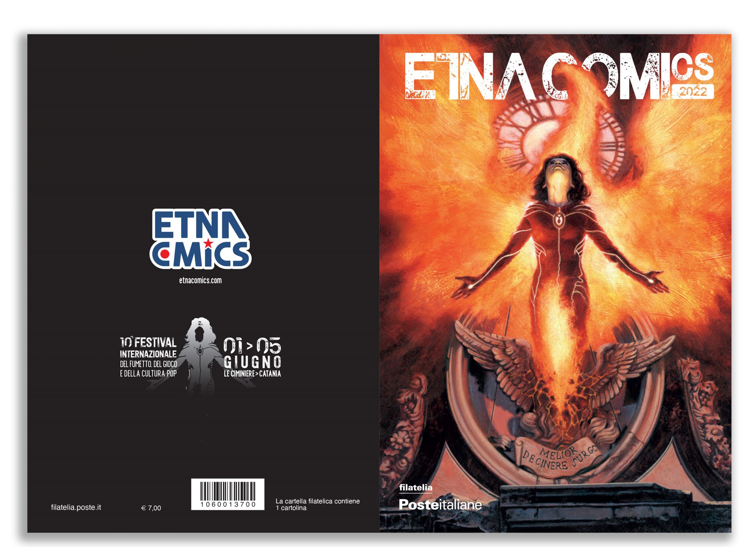 Poste Italiane: per la decima edizione di  Etna Comics disponibili folder e annullo