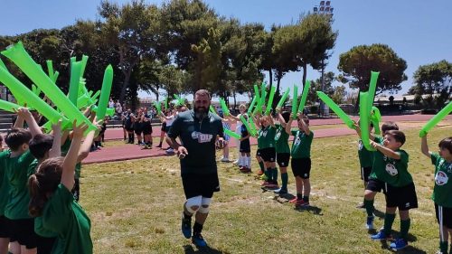 DLF Nissa Rugby a Siracusa: la seniores vince 18 a 10 e “saluta” Manuele Tringali. Mini rugby, nisseni protagonisti del raggruppamento