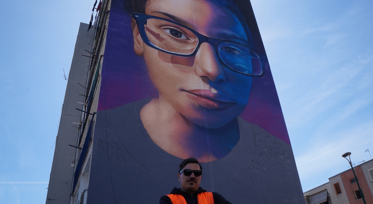 Serradifalco. Nuovo murale dell’artista Giulio “Rosk” Gebbia a Ponticelli nel progetto “Io Vorrei” con Cesare Cremonini