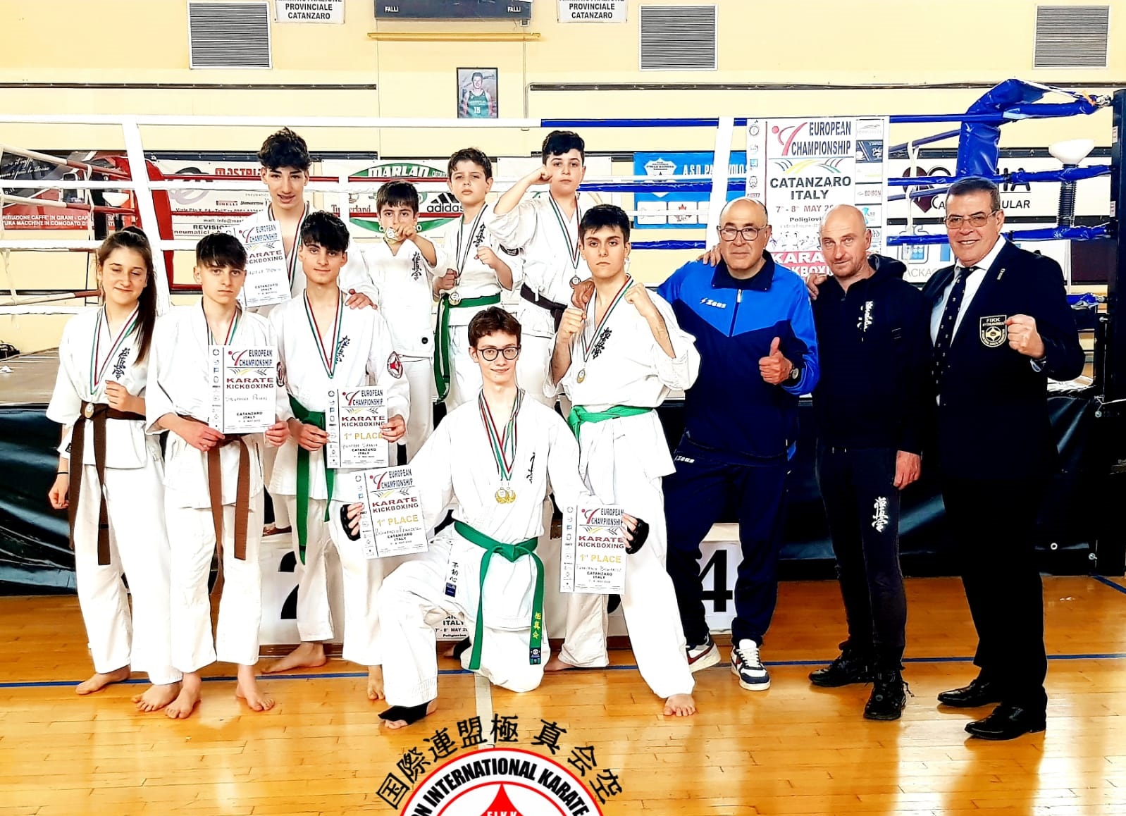 Caltanissetta al Campionato Europeo di Karate: incredibile bottino di medaglie per la Fitnessprogram