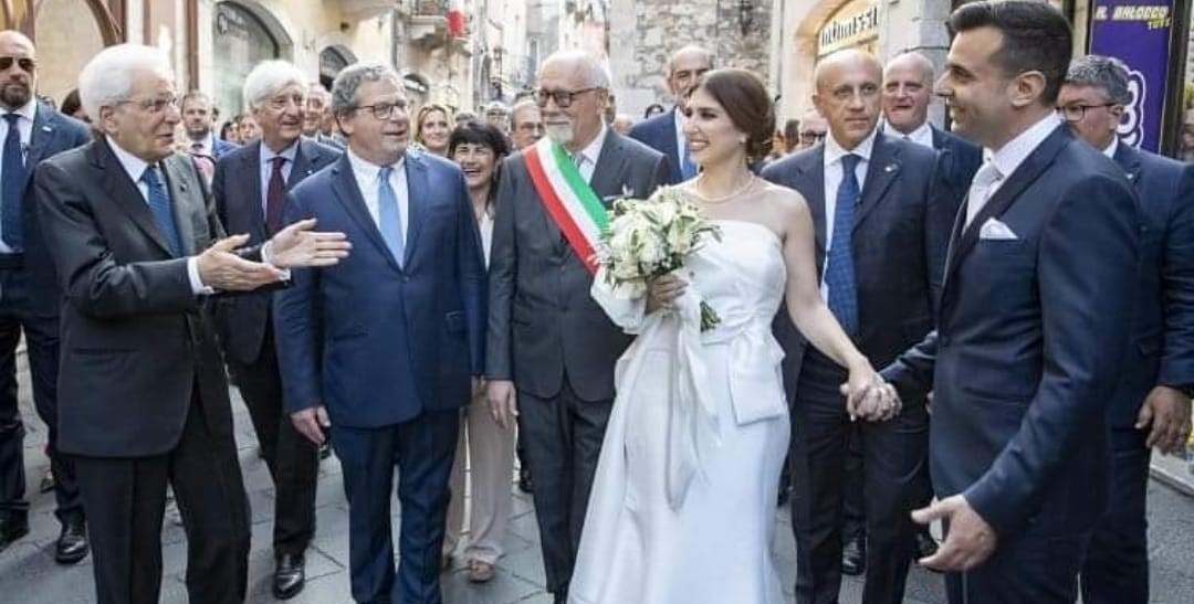 Taormina, nozze per i maestri nisseni Mirko Gangi e Martina Vacca: gli auguri a “sorpresa” del presidente Mattarella