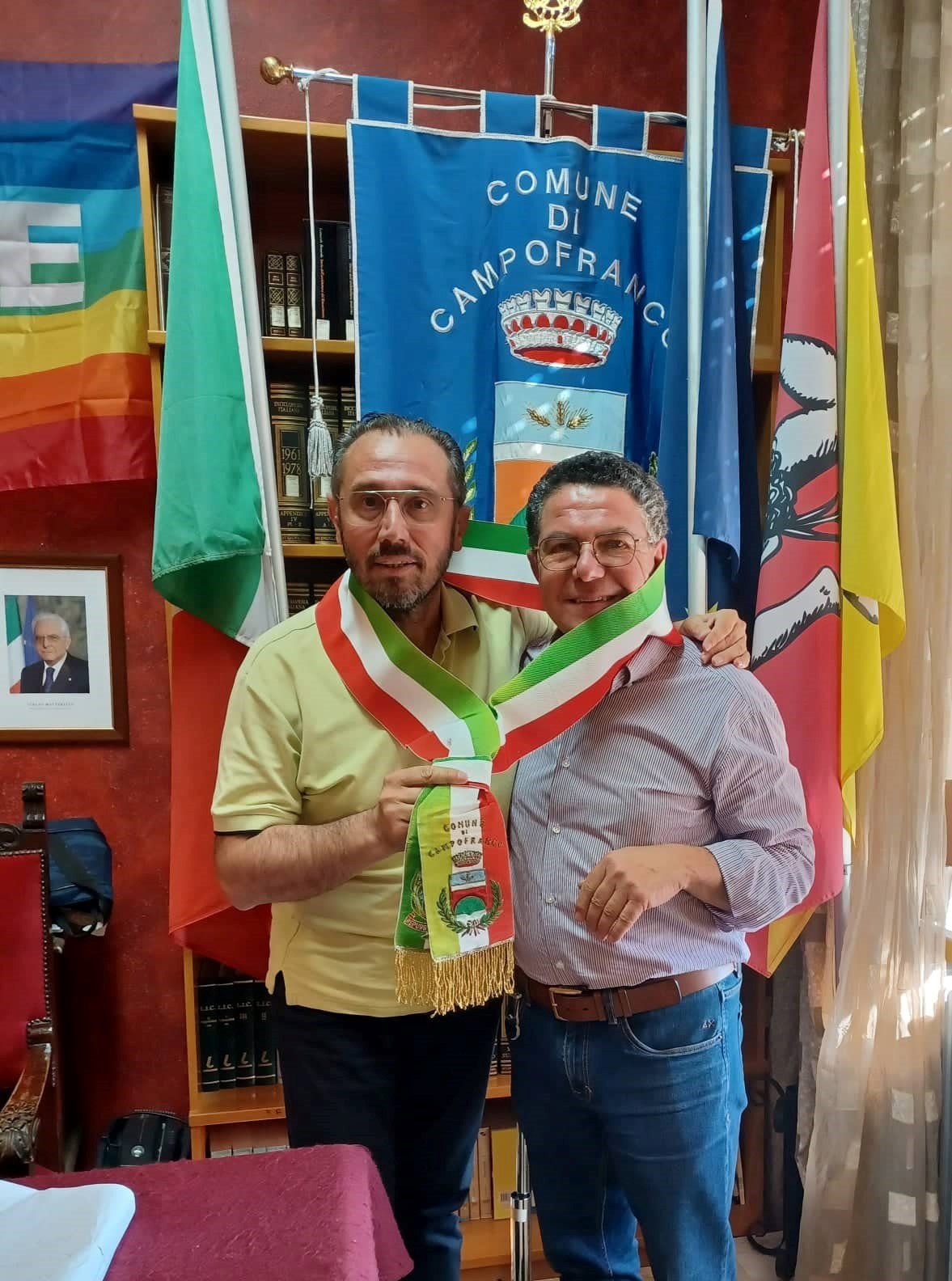 Campofranco. Elezioni amministrative. Stravince Rosario Nuara (87,50%). Gli auguri del sindaco uscente al nuovo primo cittadino