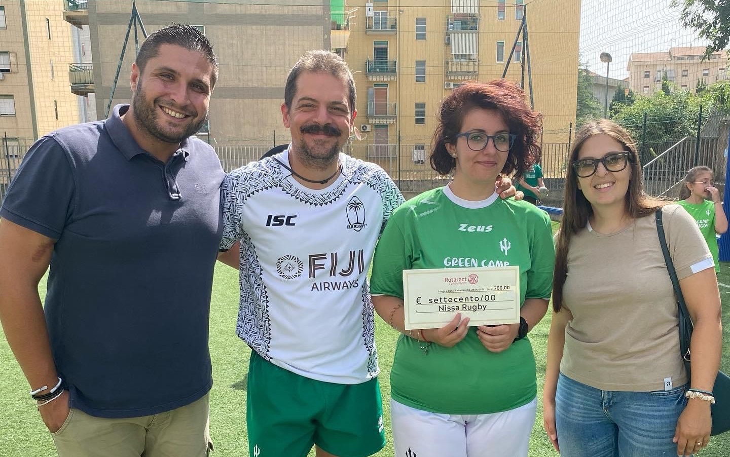 Caltanissetta, Green Camp DLF Nissa Rugby: donazione del Rotaract Club per i ragazzi ucraini