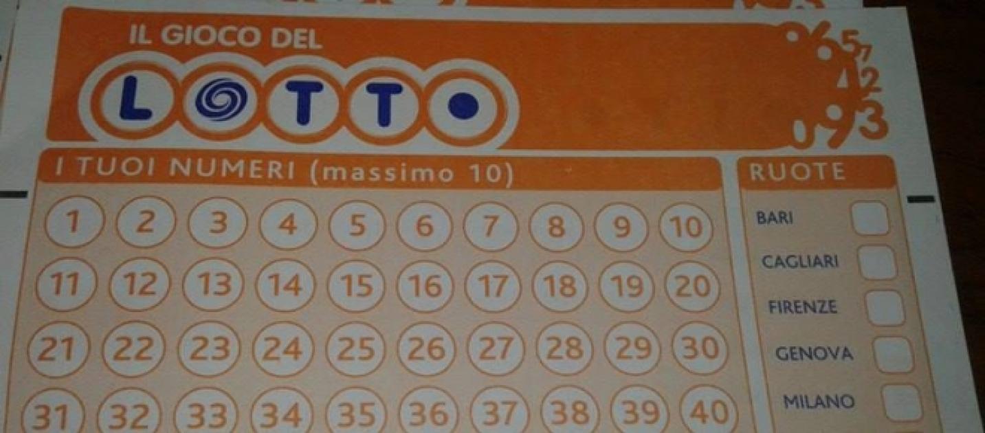 Gioca otto volte lo stesso terno al Lotto e vince 170 mila euro