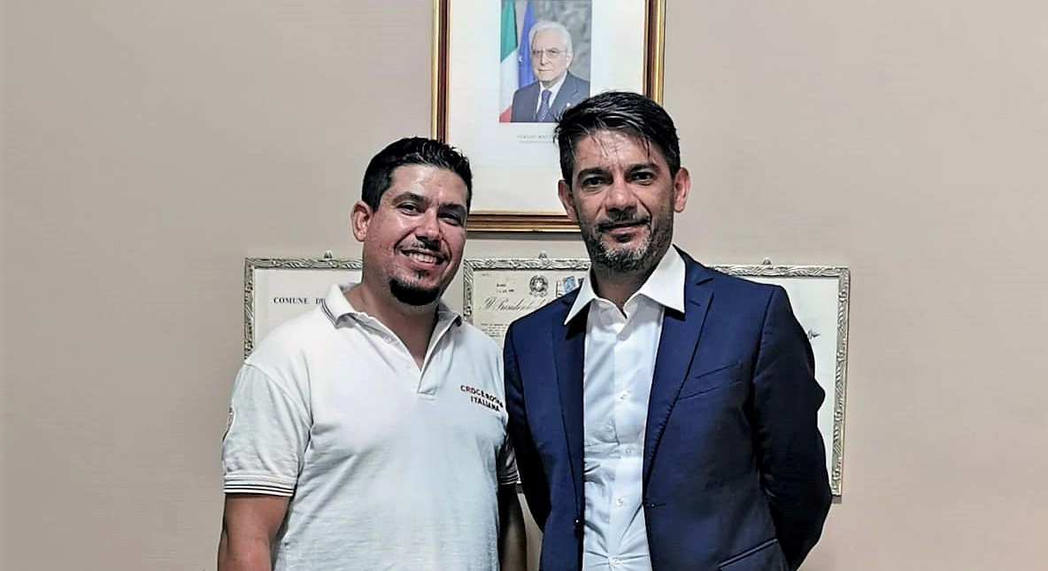 Sommatino. Incontro tra il sindaco e Danilo Cosentino (Croce Rossa) per nuove sinergie nel territorio