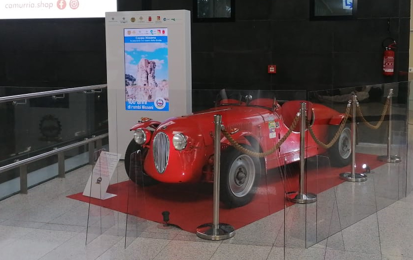 Caltanissetta. Esposta all’aeroporto di Catania la “Barchetta Tornatore”.  Lunedì 8 agosto alle 11 la Cerimonia ufficiale con il Presidente dell’Automobile Club nisseno e quello della Società Aeroporto Catania