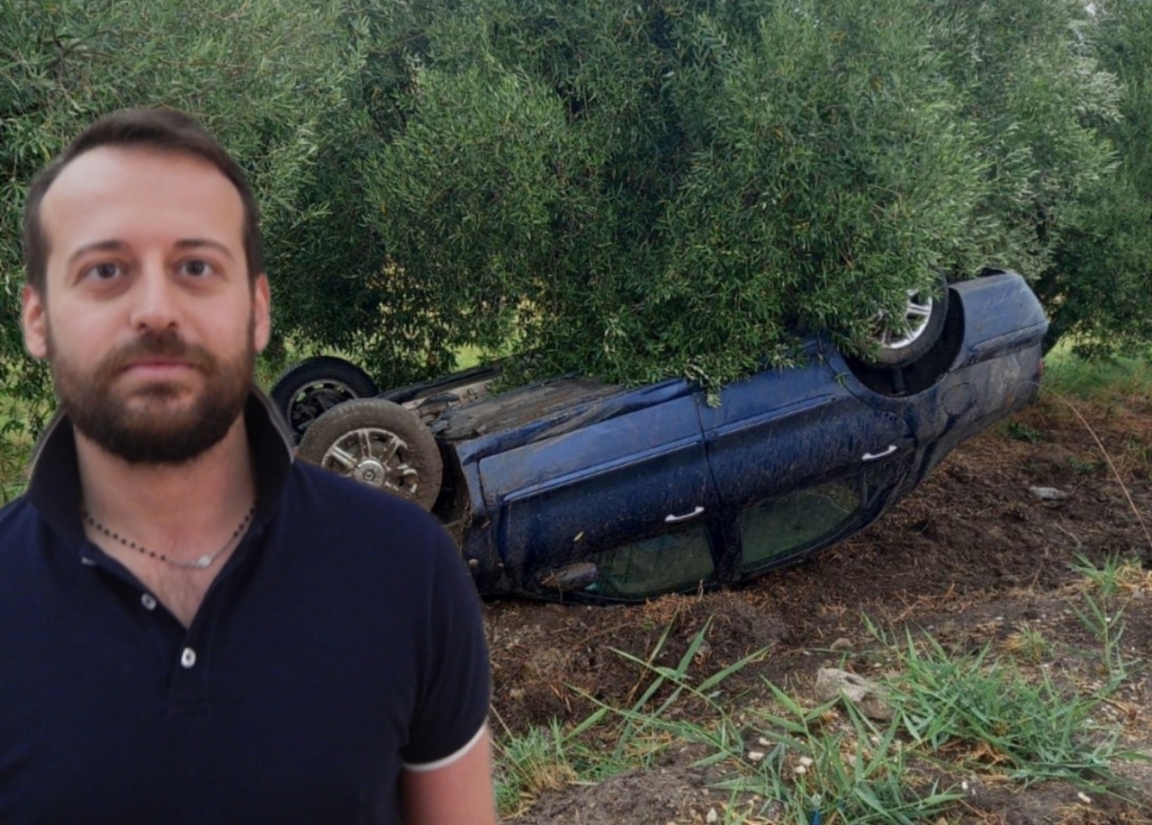 Illeso dopo il ribaltamento in auto. Il sindaco di Delia Bancheri: “Miracolato, grazie mamma”