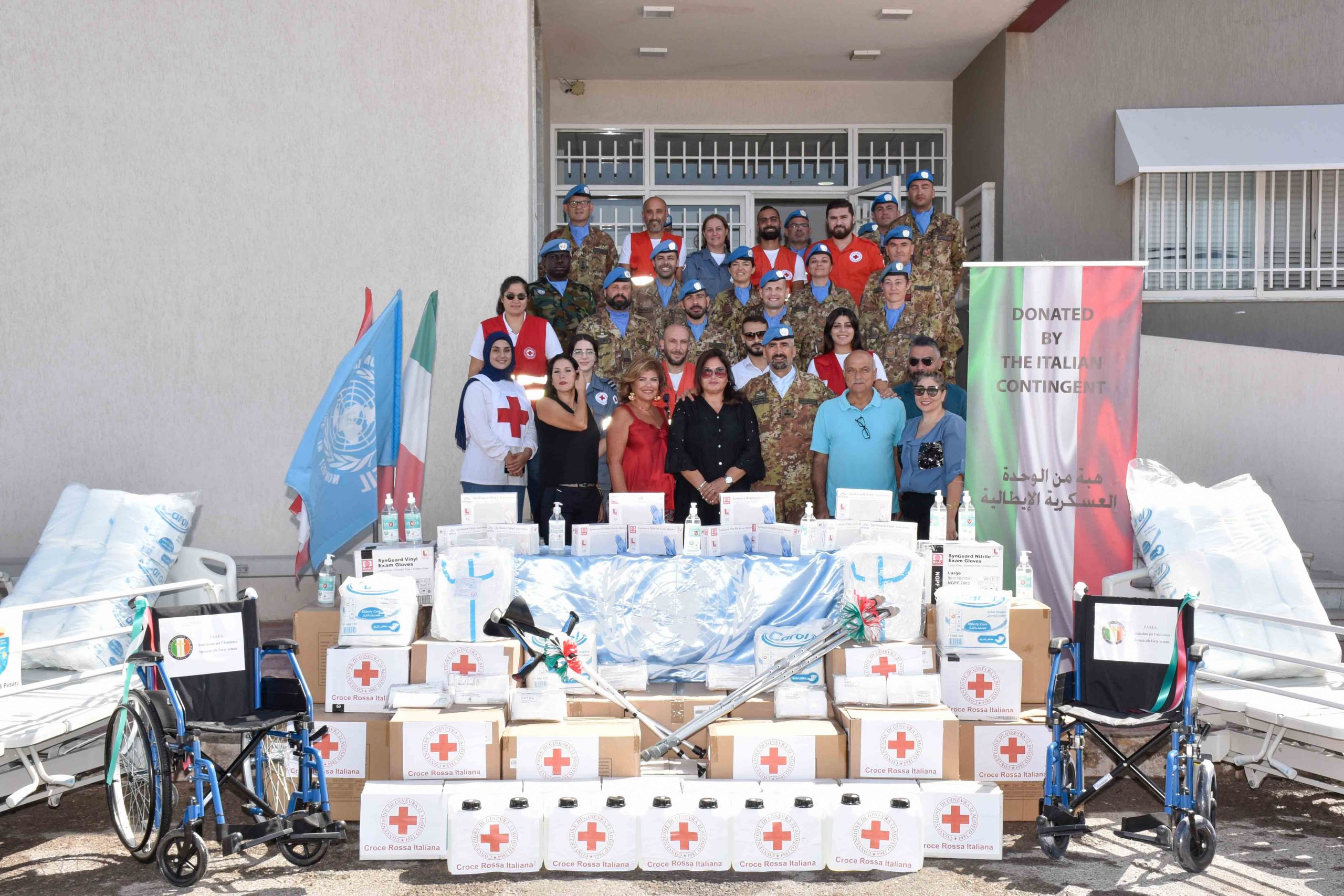 I Caschi Blu italiani sostengono la Croce Rossa libanese