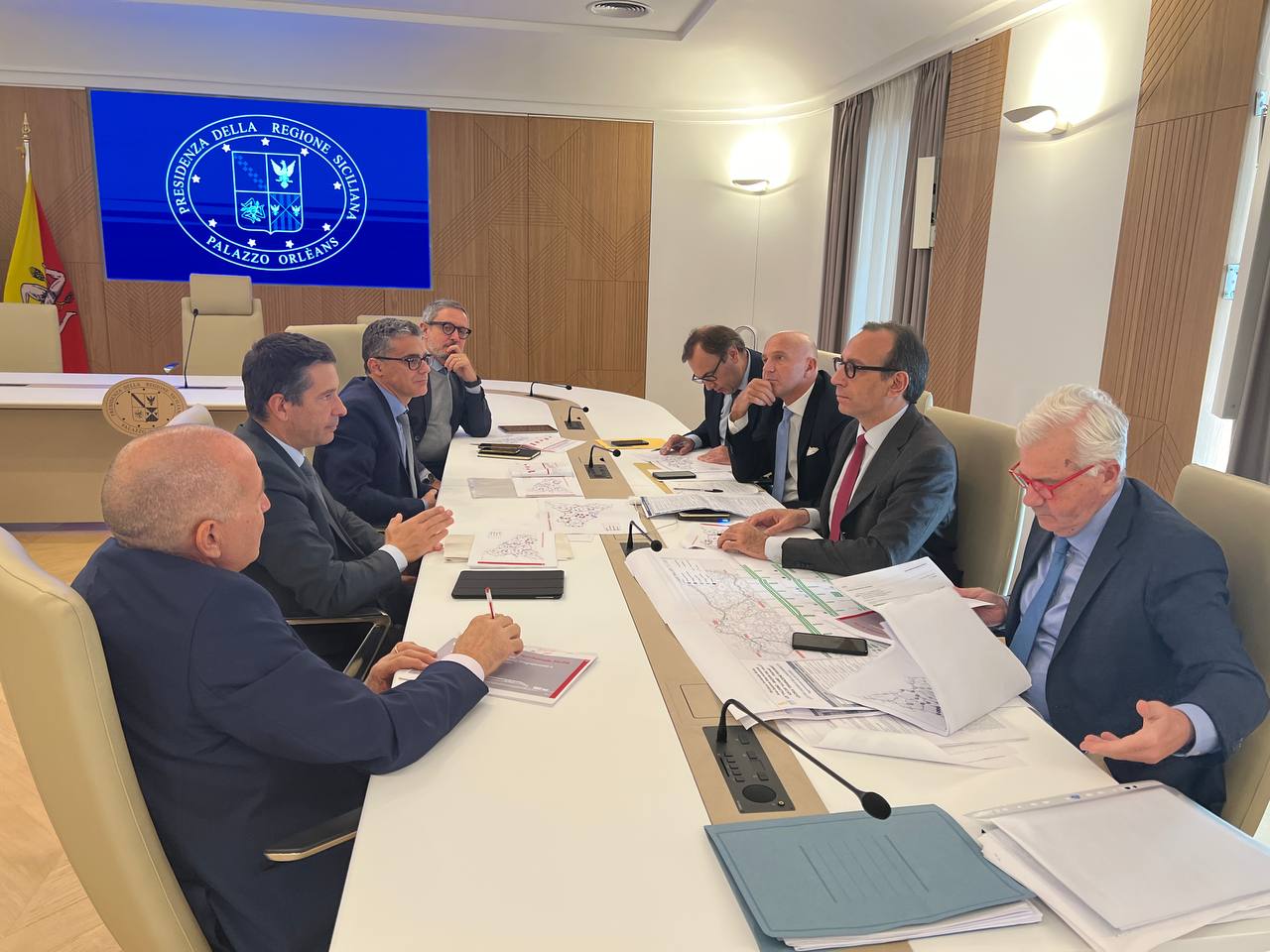 Aricò incontra i vertici Anas: «Entro tre mesi tempi di percorrenza ridotti del 20% su Palermo-Catania e Palermo-Agrigento»