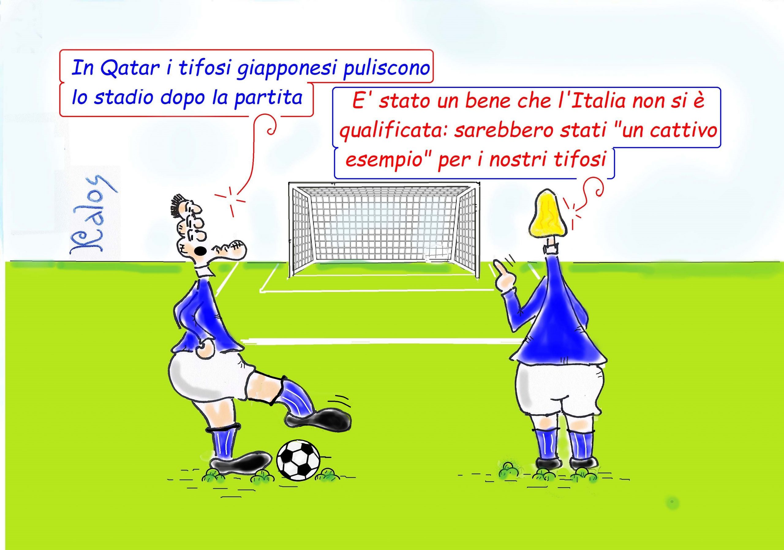 I supporter giapponesi danno una lezione di senso civico.