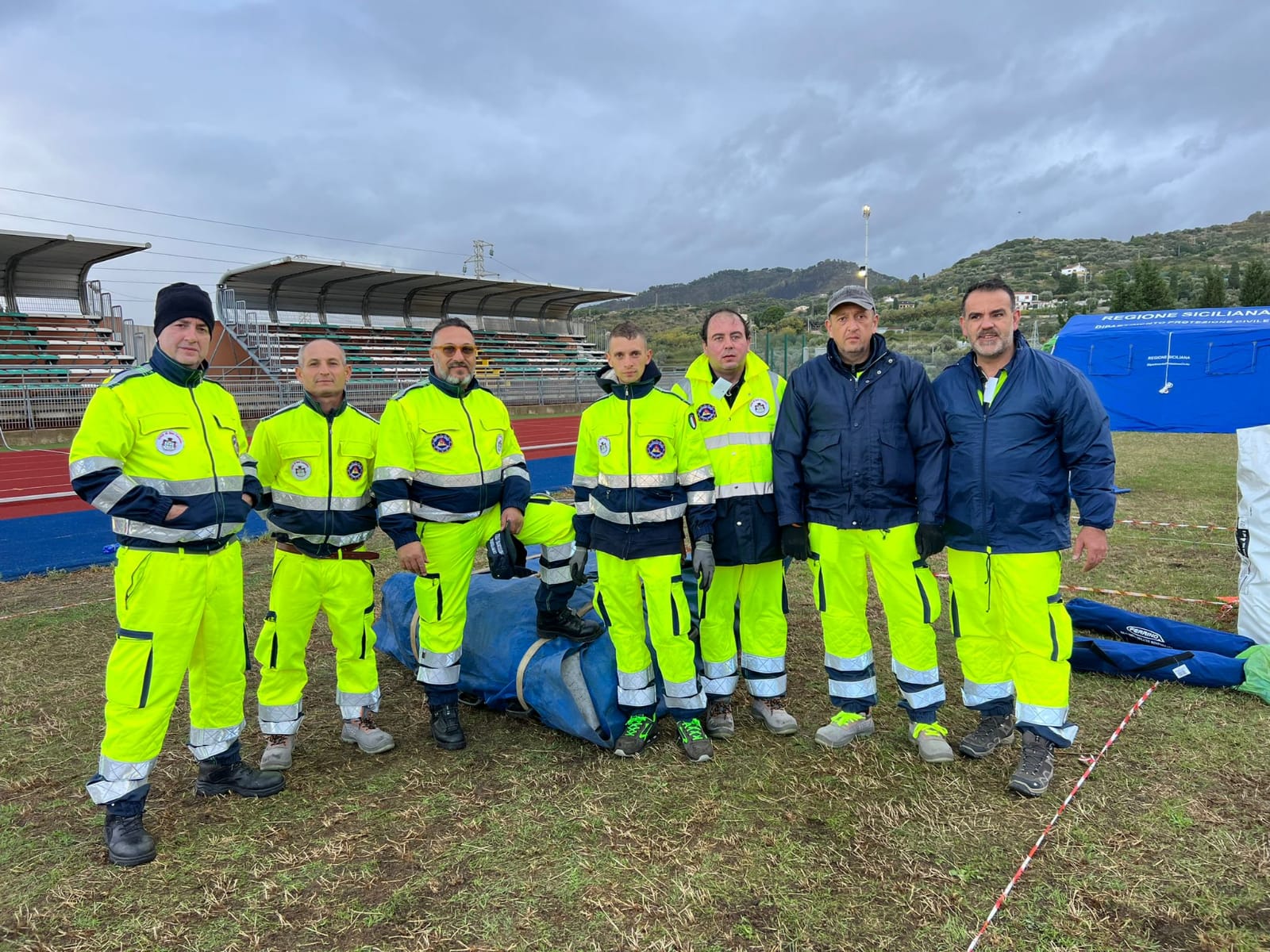 San Cataldo, 7 volontari di Protezione civile nell’esercitazione “Sisma dello Stretto 2022”