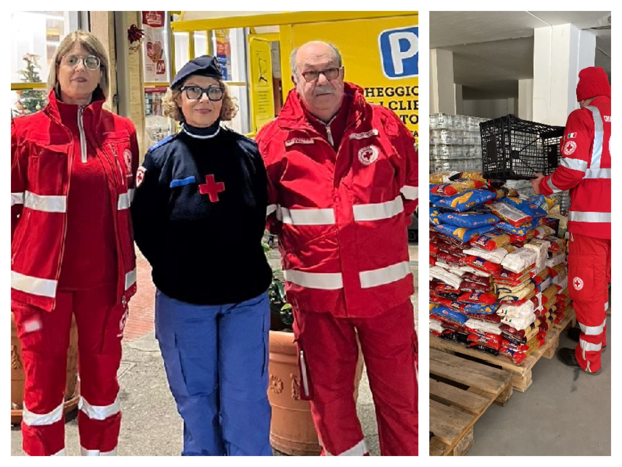 Caltanissetta, grande successo della raccolta alimentare della CRI: oltre dodici tonnellate di viveri