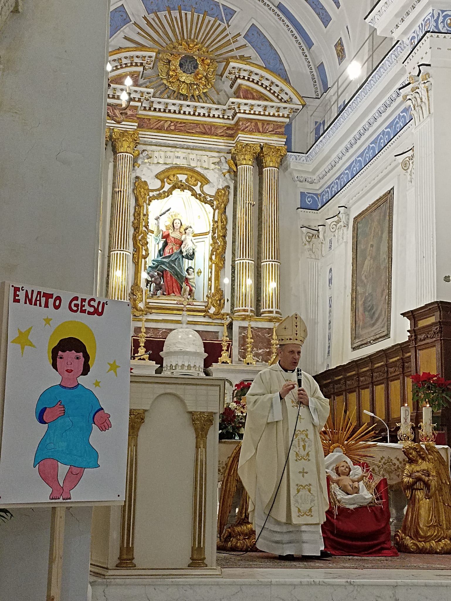 Il capodanno 2023 dell’Arcivescovo di Siracusa Francesco Lomanto  a Mussomeli. Messa nella Chiesa Madre.