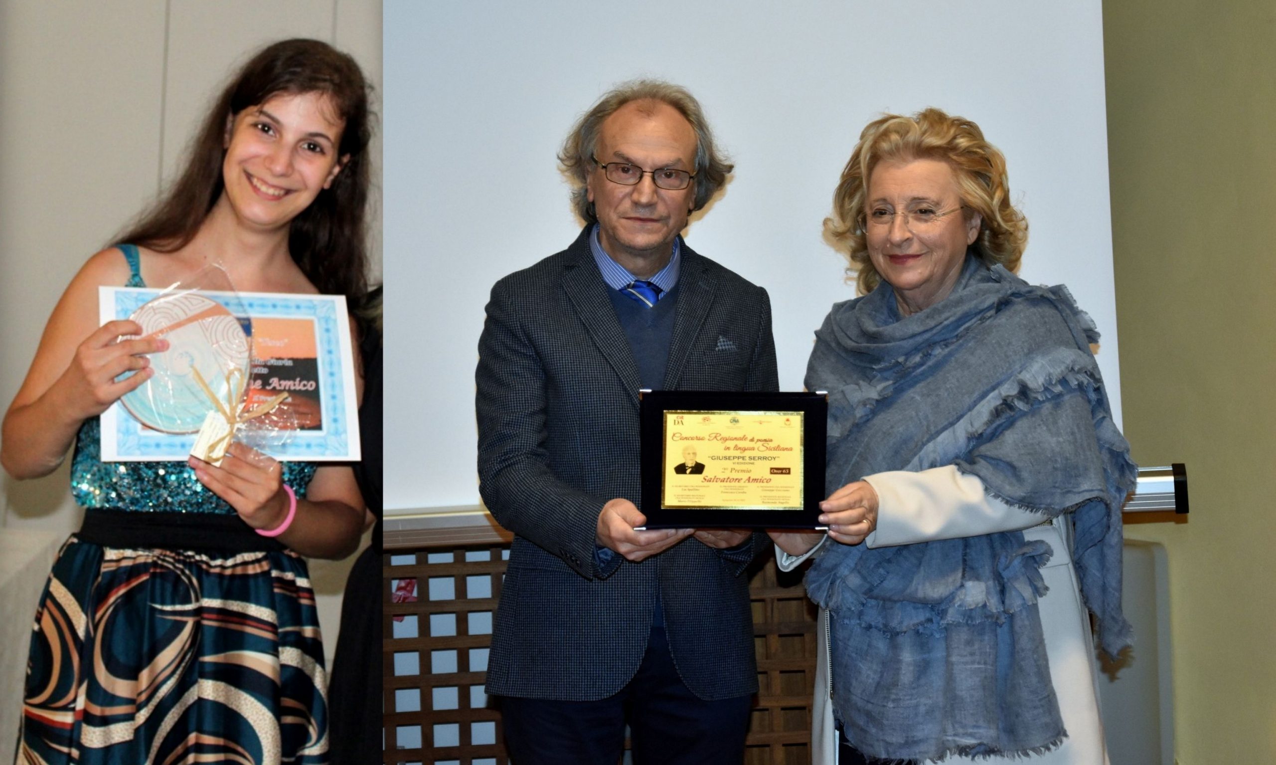 Caltanissetta. Ancora riconoscimenti letterari al poeta Salvatore Amico e a sua figlia Corinne