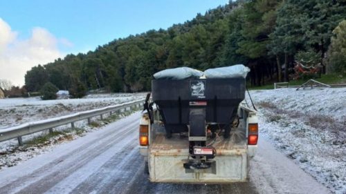 Maltempo: abbondanti nevicate nell’Agrigentino, strade in tilt
