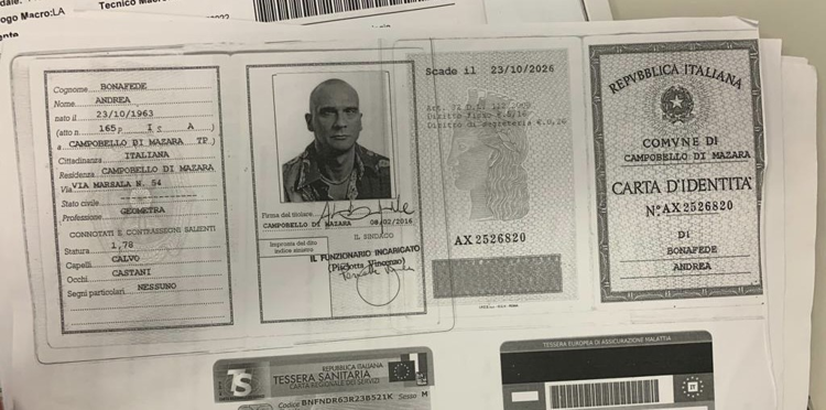 Messina Denaro alias Andrea Bonafede: il boss aveva anche una Carta d’identità emessa nel 2016