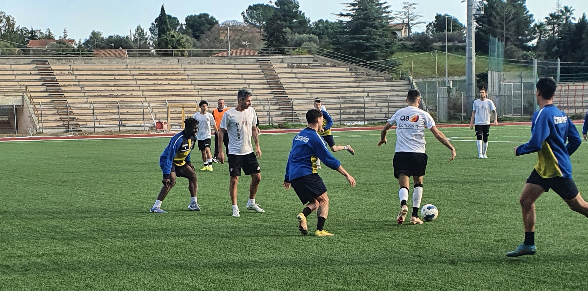 Calcio. Al “Tomaselli” finisce 3-3 allenamento congiunto della Nissa con il Licata. In gol Esposito, Sammartino e Rabbeni