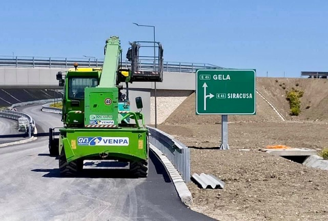 Proseguono i lavori di riqualificazione dell’autostrada Siracusa—Gela