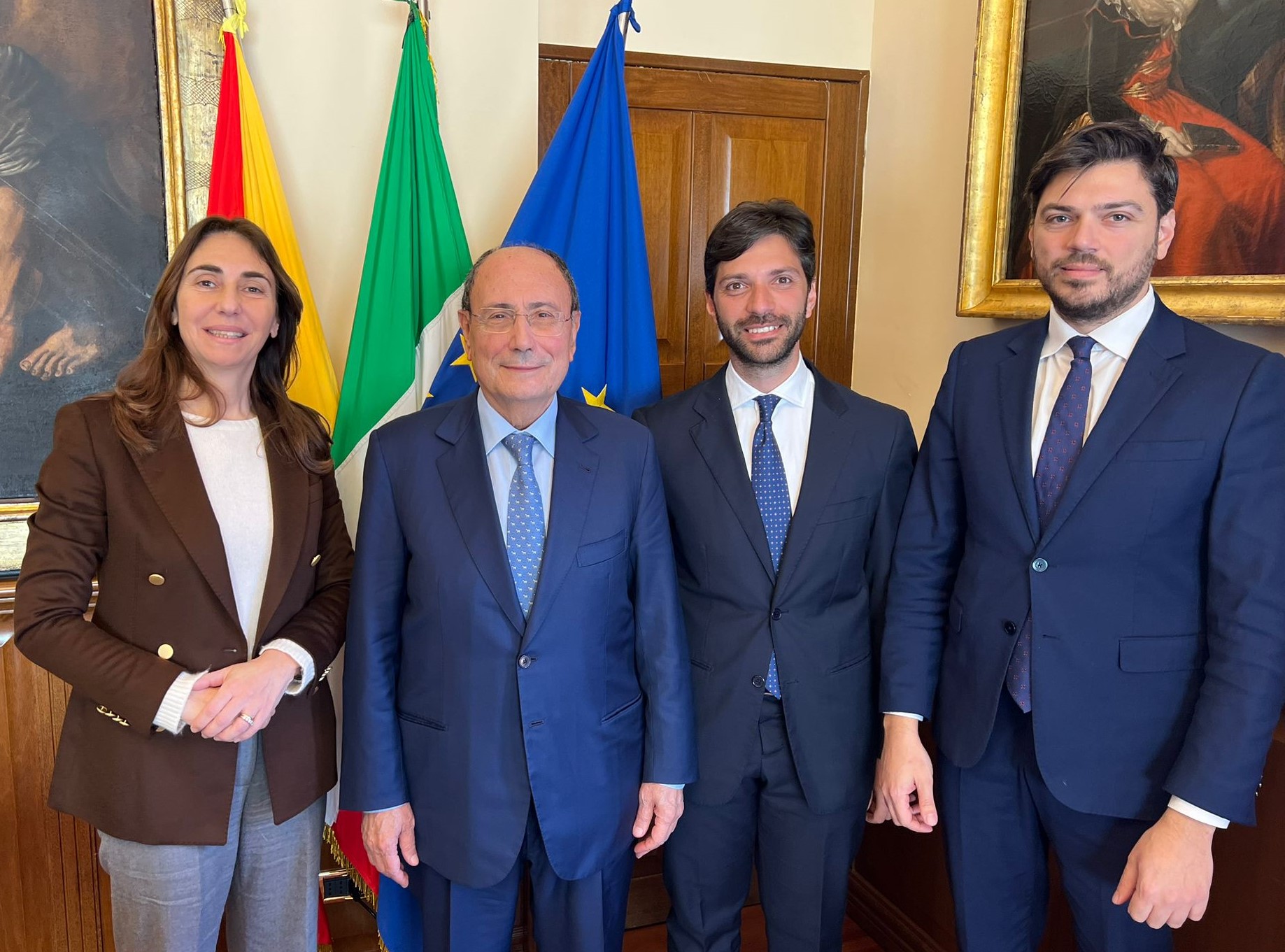 Palazzo d’Orleans, Schifani riceve i vertici dei Giovani imprenditori di Confindustria