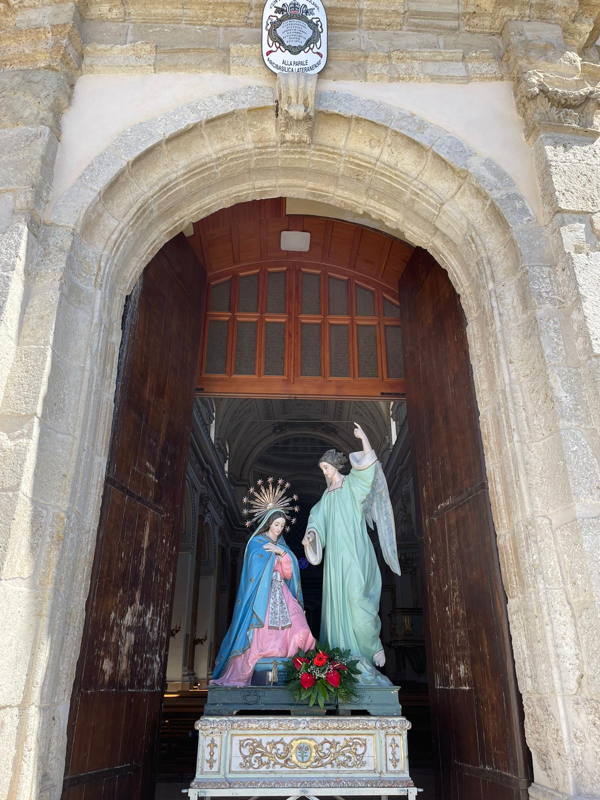 San Cataldo. Si celebra la solennità dell’Annunciazione del Signore sul sagrato della Chiesa Madre