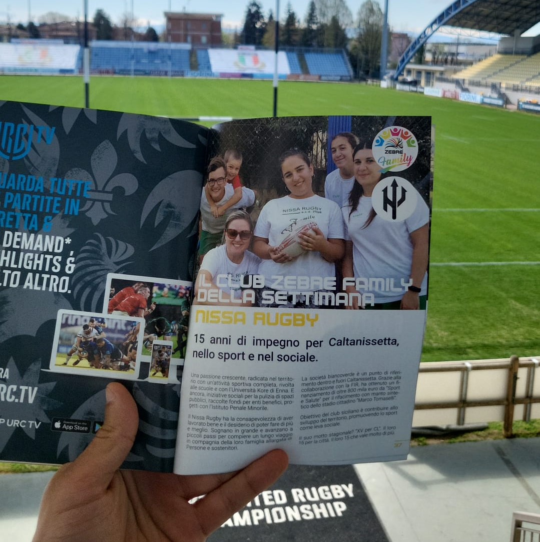 Nissa Rugby risorsa per Caltanissetta: l’attività del club apprezzata anche a Parma nel giornale delle Zebre