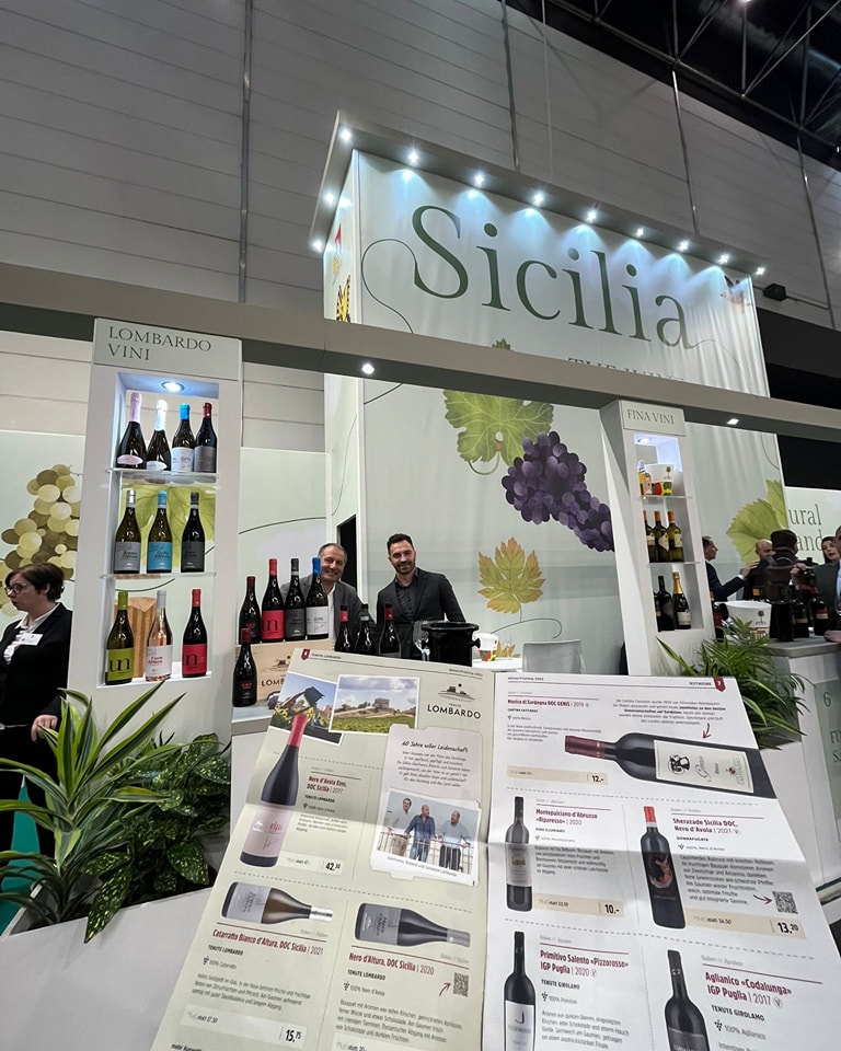 San Cataldo. Gran successo per le Tenute Lombardo al Prowein 2023 di Düsseldorf con i suoi vini