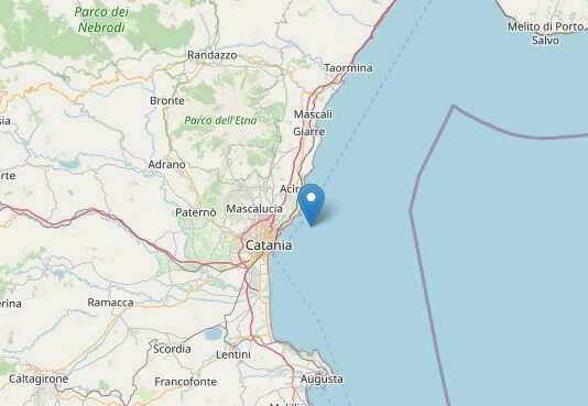 Scossa di terremoto di magnitudo 4.4 nel Catanese