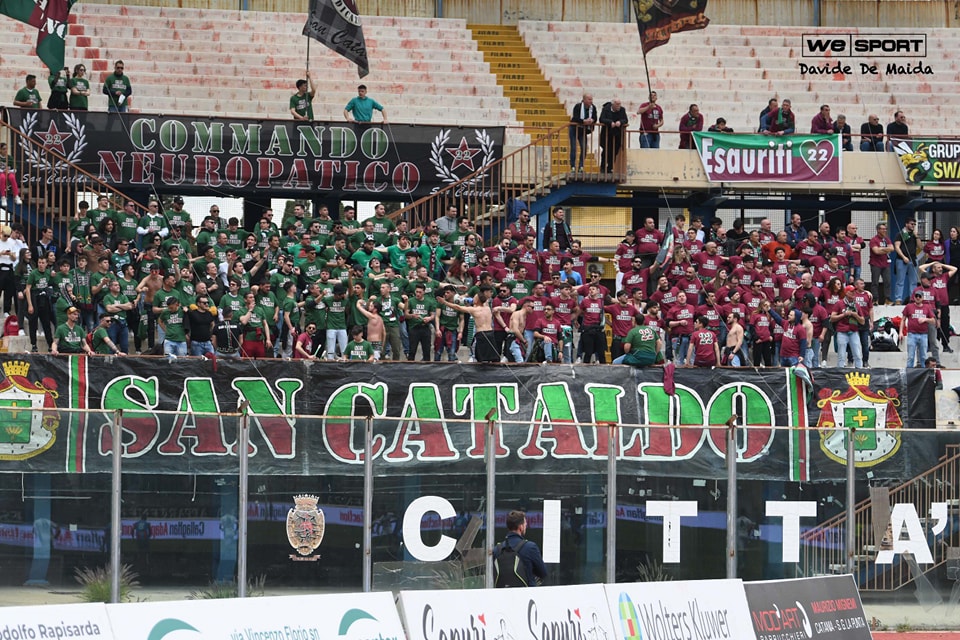 Catania-Sancataldese, tifosi verdeamaranto protagonisti al “Massimino”: domenica indimenticabile