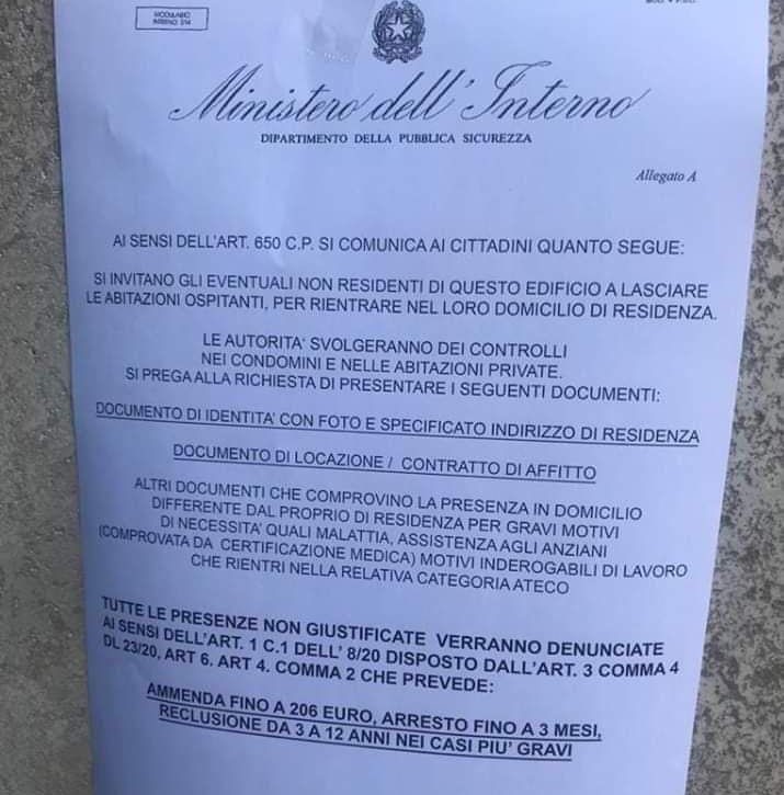 “Lasciate le vostre case”: torna la truffa del falso volantino. Polizia in allerta