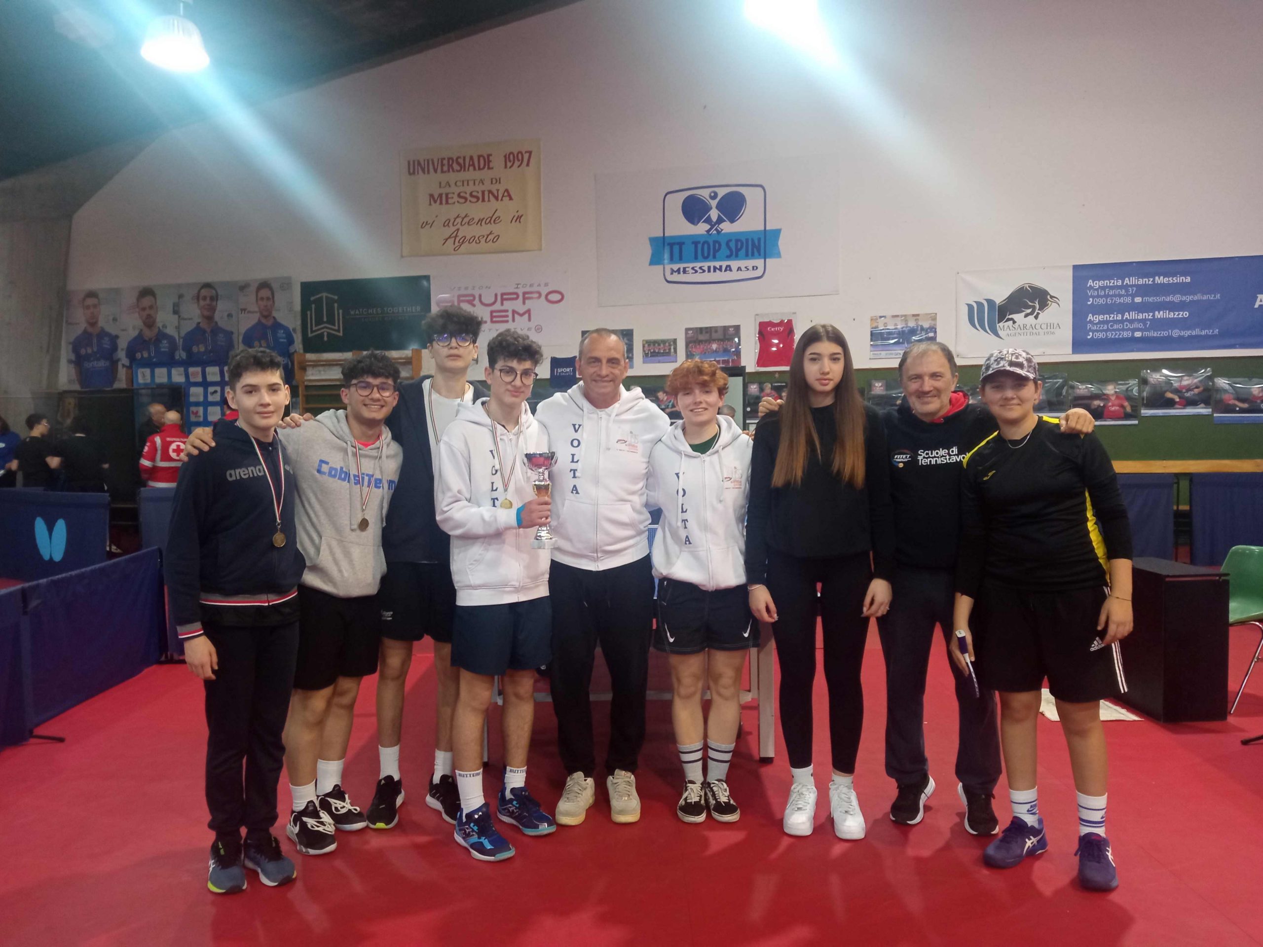 Caltanissetta. Il Liceo Scientifico “Volta” conquista le finali nazionali di Tennis Tavolo 2023