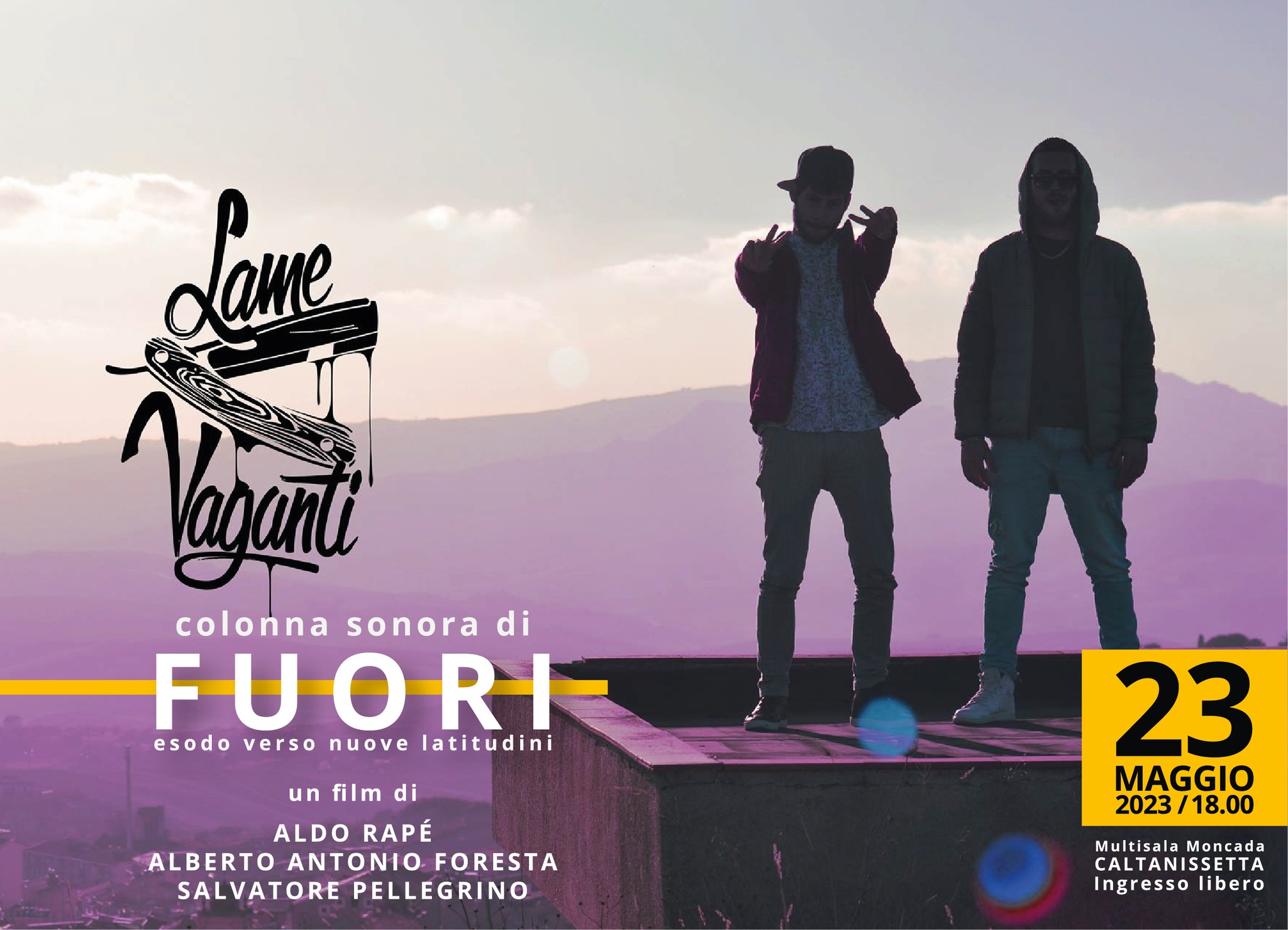 Caltanissetta. Il 23 maggio al Cinema Multisala Palazzo Moncada presentazione del film documentario “FUORI. Esodo, verso nuove latitudini”