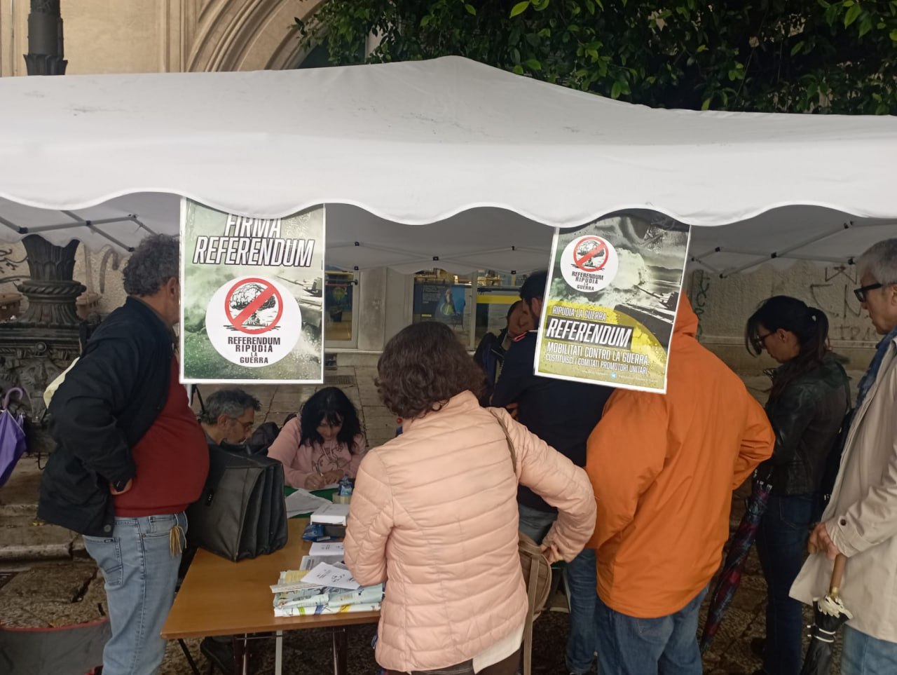 Entra nel vivo la campagna referendaria “Italia per la Pace. Ecco dove è possibile firmare