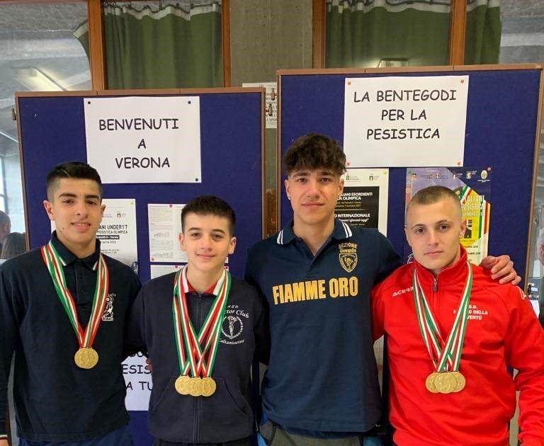 Pesistica. Ai campionati italiani Under 17 trionfo nisseno con 4 titoli nazionali conquistati da Pilato, Meli, Scarantino e La Barbera