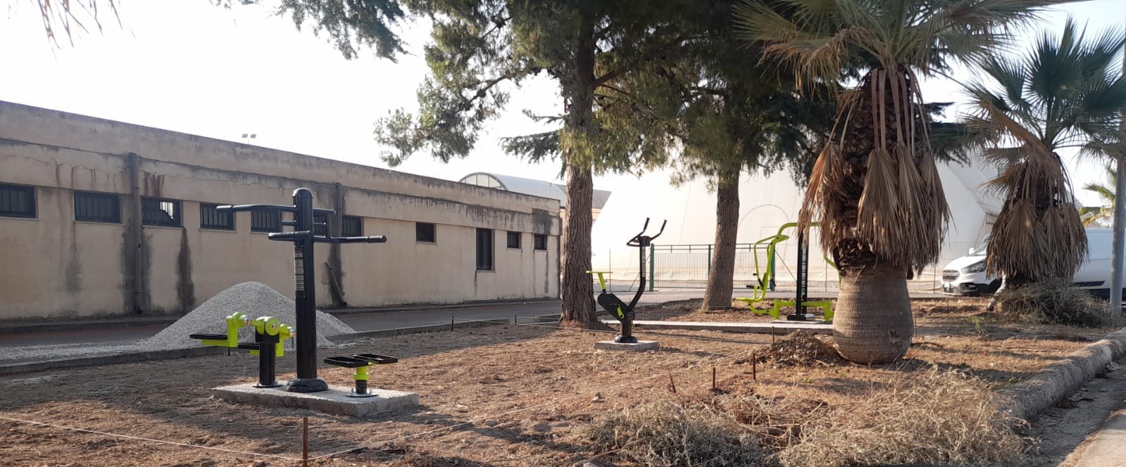 Bompensiere. Lavori in corso in via Pirandello per realizzare area per lo sport a corpo libero