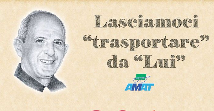 L’iniziativa, sui tram palermitani il volto sorridente del Beato Giuseppe Puglisi