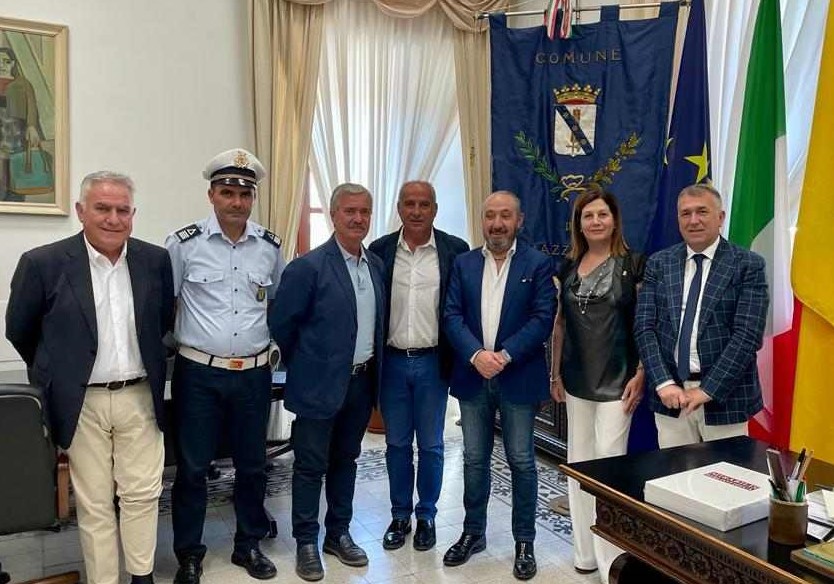 Mazzarino. Visita istituzionale del Questore al Comune e incontro con il sindaco Vincenzo Marino